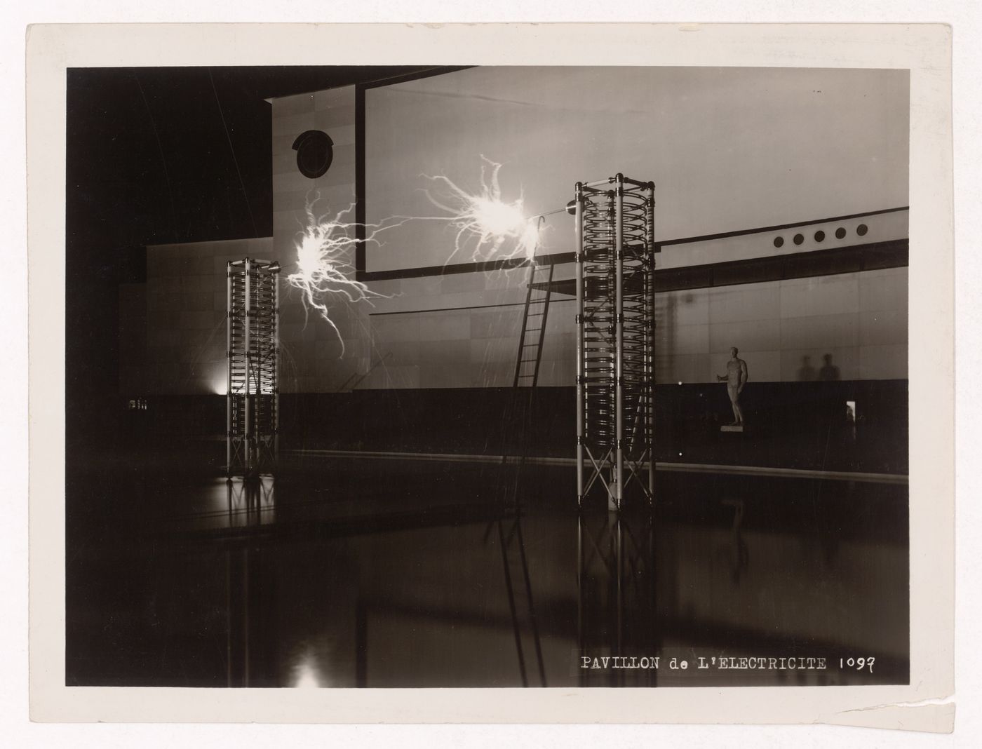 Interior view of the Pavillon de la Lumière, 1937 Exposition internationale, Paris, France
