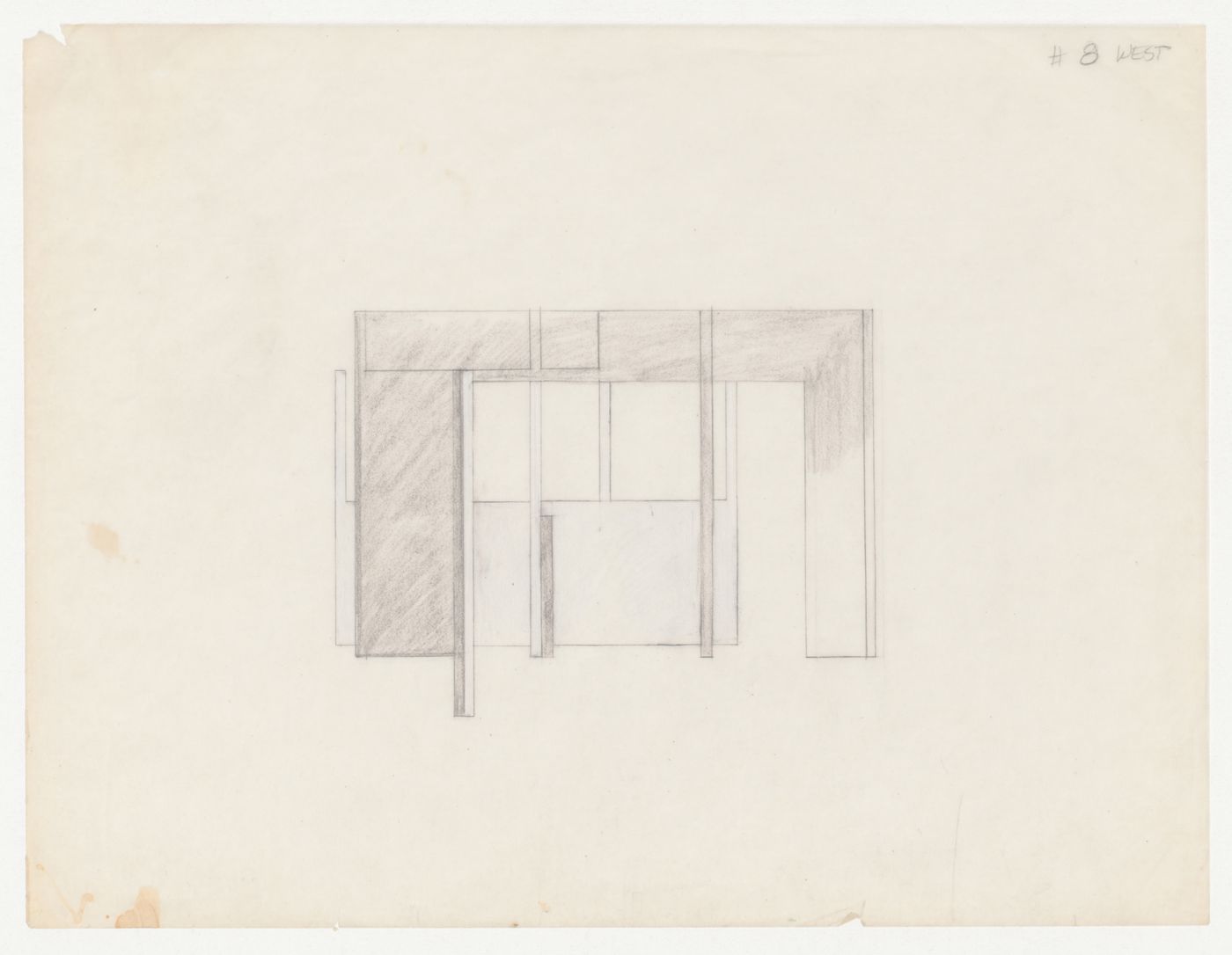 Sketch elevation for House VI, Cornwall, Connecticut