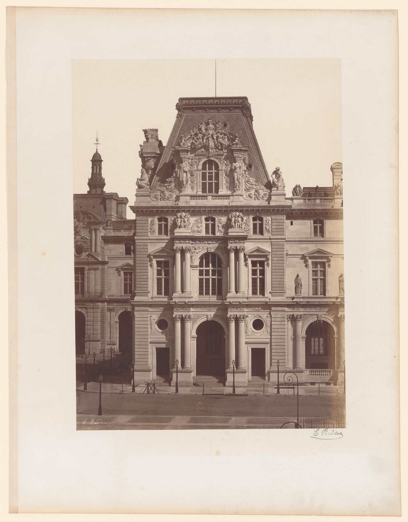 Pavillon Turgot, Louvre, exterior view, looking north, Paris, France