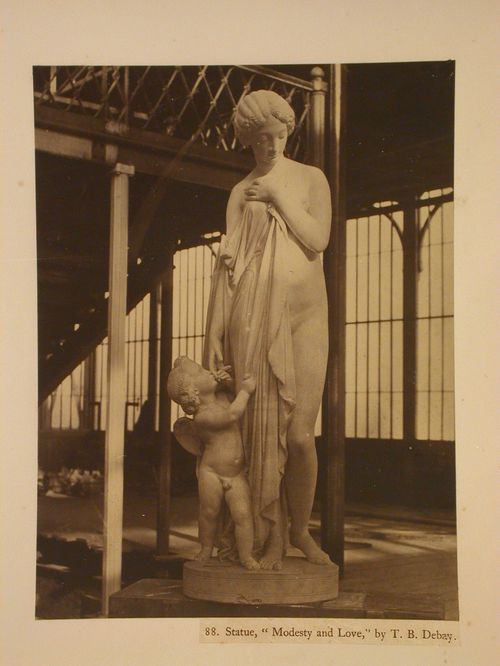 Statue, "Modesty and Love," by T. B. Debay, Crystal Palace, Sydenham, England