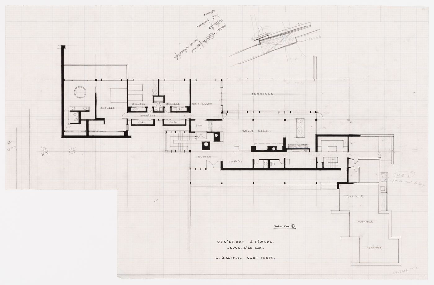 Plan pour Résidence Jean Simard, Laval-sur-le-Lac, Québec