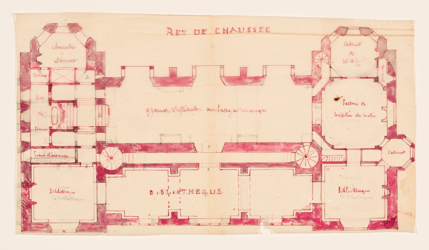Ground floor plan for an unidentified house