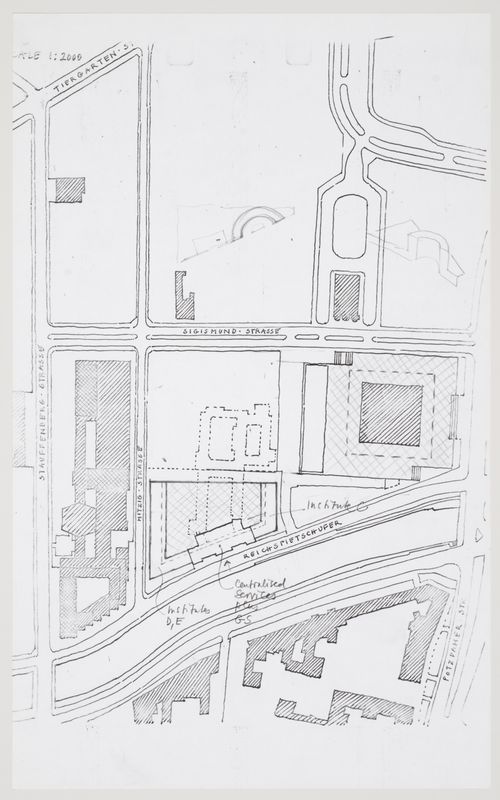 Wissenschaftszentrum, Berlin, Germany: sketch site plan