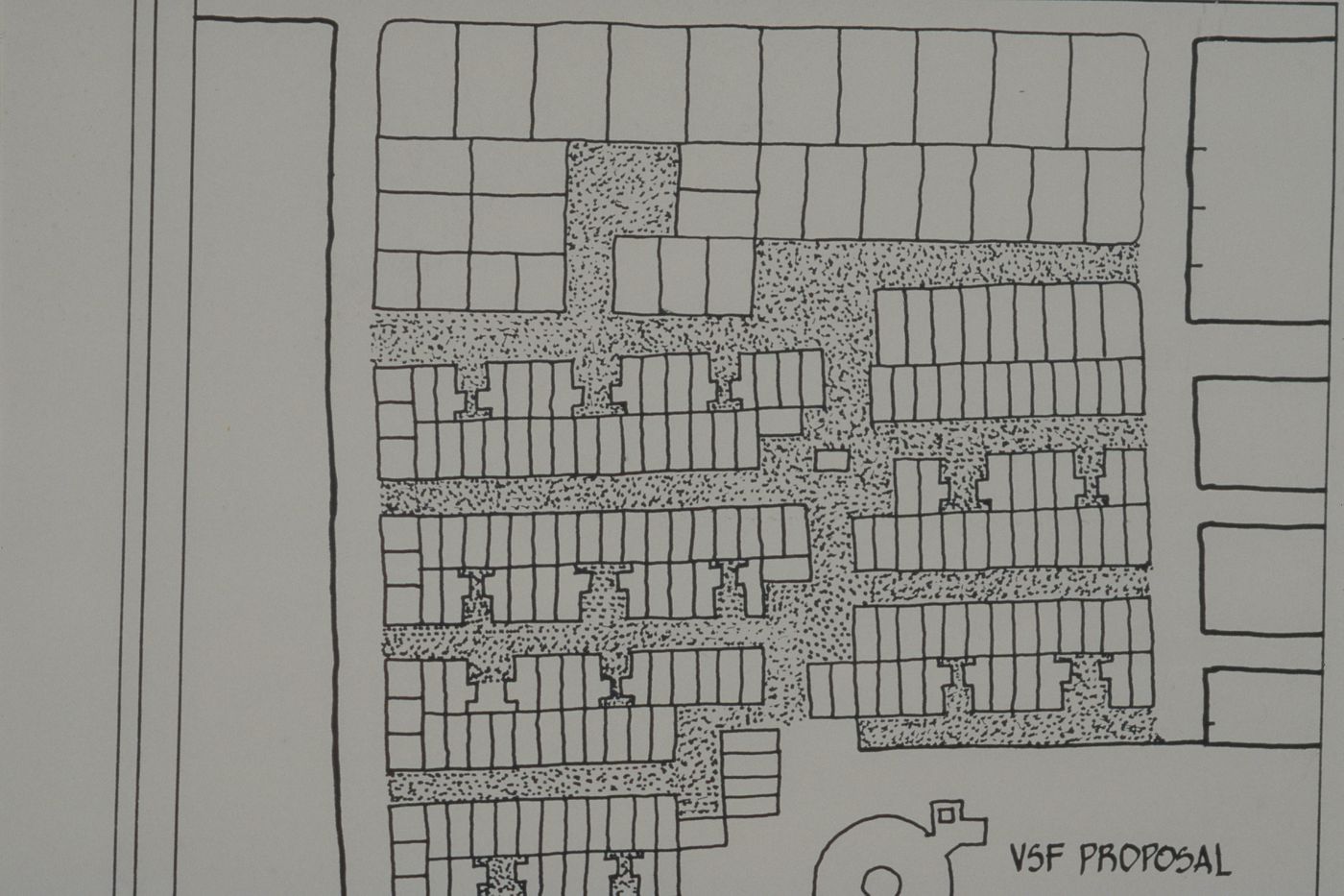 Site plan showing plots for the Aranya Housing Project, Indore, India
