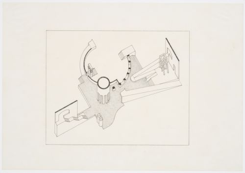 Staatsgalerie, Stuttgart, Germany: Bird's eye axonometric