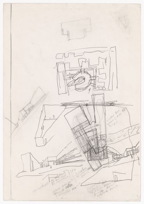 Sketch for Centro Galego de Arte Contemporânea, Santiago de Compostela