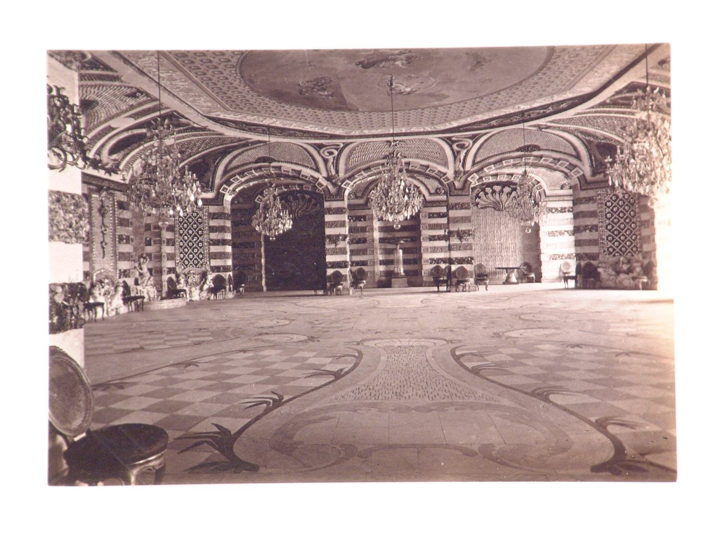 Interior view of the ballroom of the Neues Palais [New Palace], Sanssouci, Potsdam, Germany