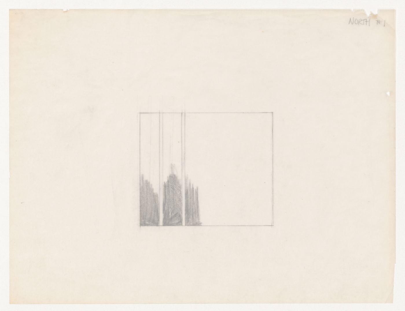 Sketch elevation for House VI, Cornwall, Connecticut