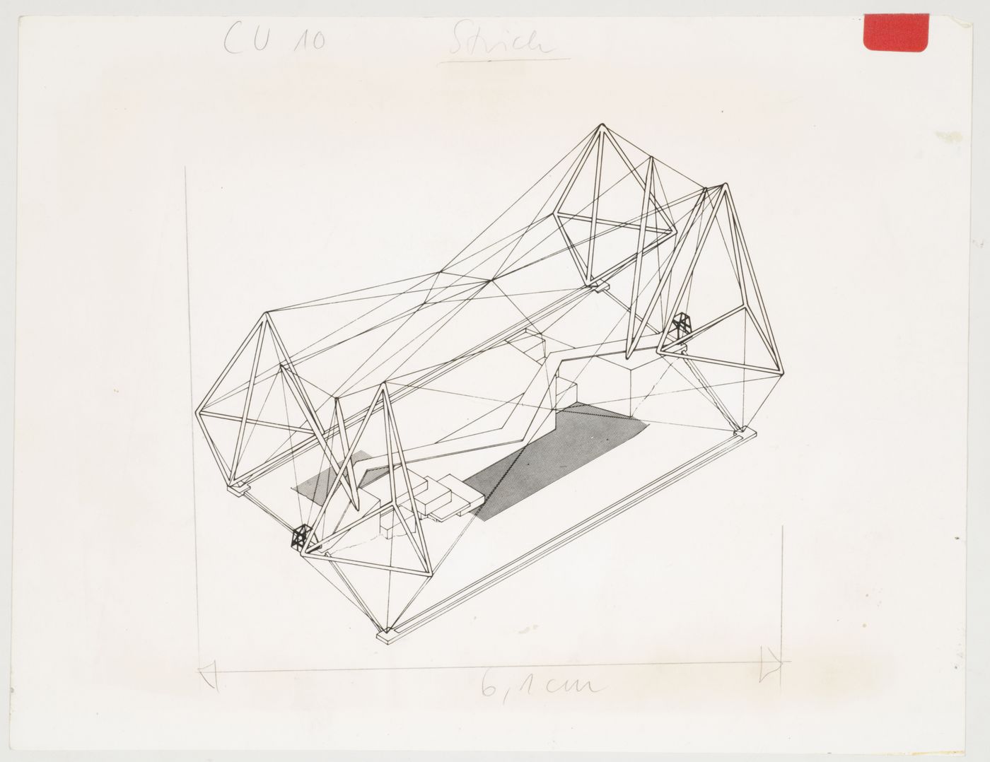 Axonometric of New aviary, Zoological garden, London