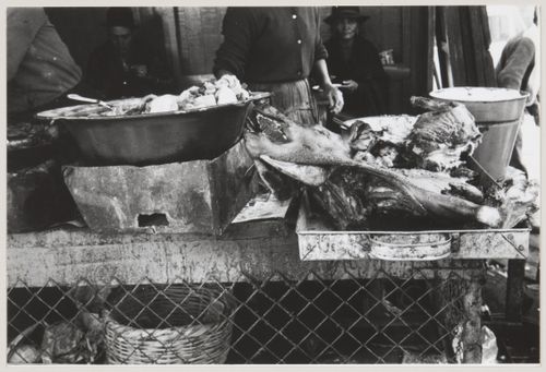 Food in a public market in South America