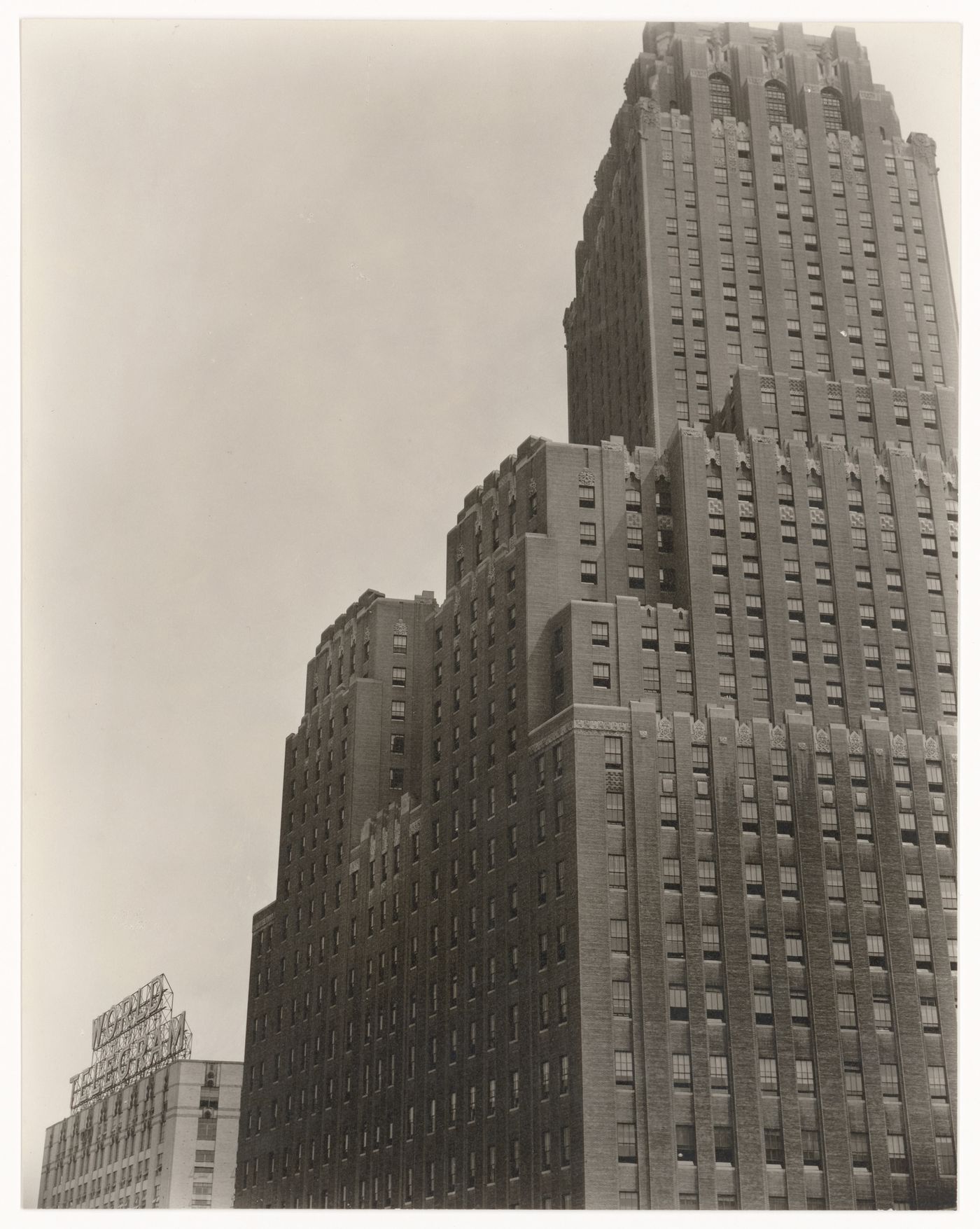 Façade of Telephone Company Building at 140 West Street, New York City, New York