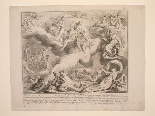 Etching of Hutin's design for the "prima macchina" of 1743