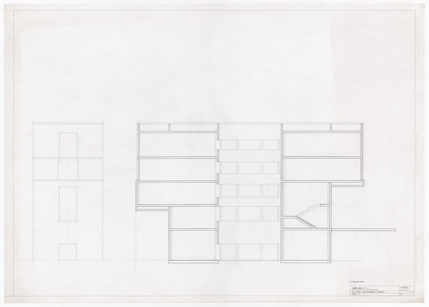 Section for Centro Meteorológico da Villa Olimpica, Barcelona, Spain