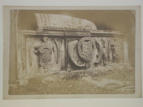 Lanercost priory, tomb of Thomas, Lord Dacre, south side, 1850s, Lanercost, England