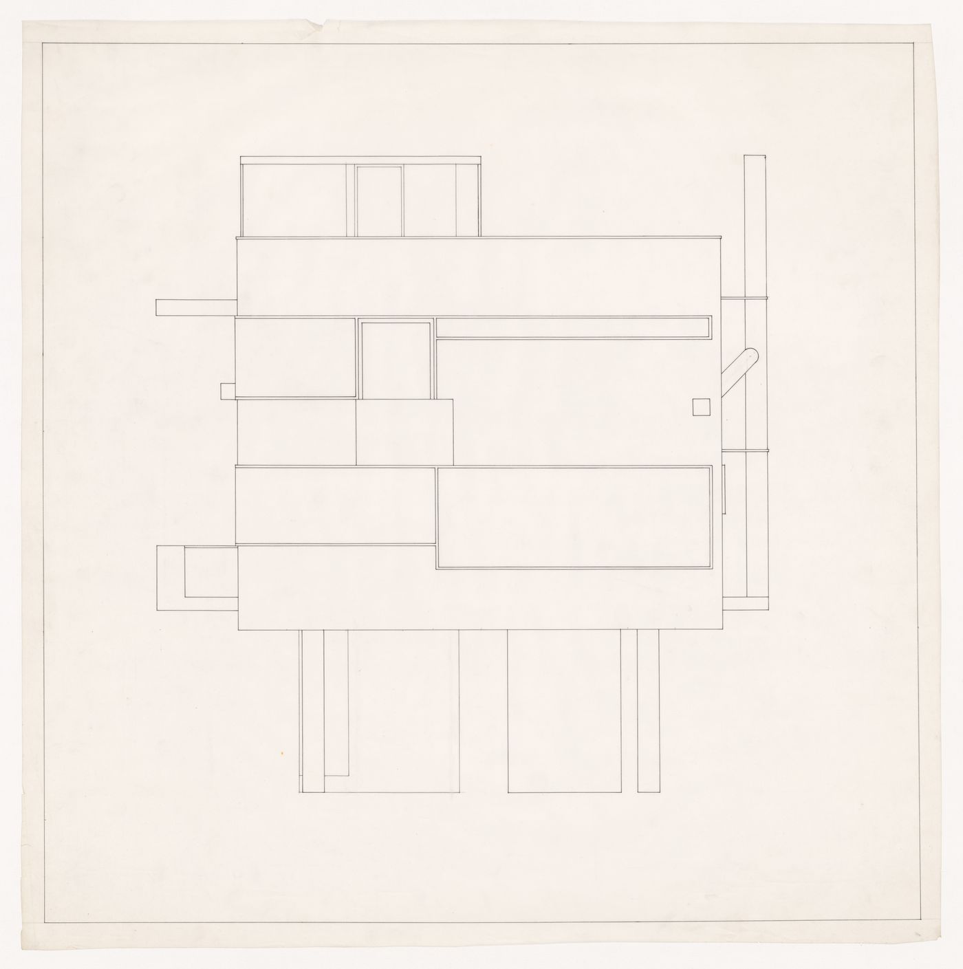 Elevation for Bernstein House