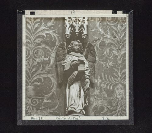 Detail view of scultpture of choir stall of Cathédrale Sainte-Cécile d’Albi, Albi, France