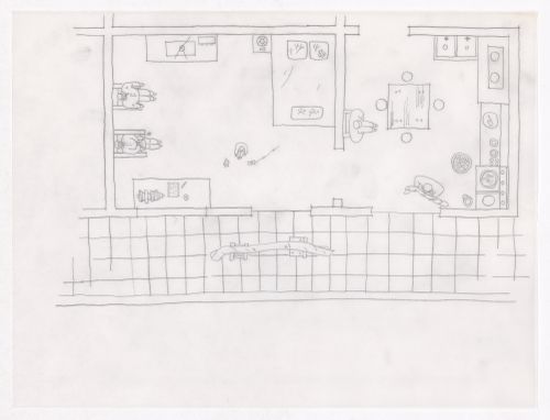 Illustration showing the traditional living patterns for the Sichuan housing project for "Housing a Billion: Urban Upgrading: Design Ideals for Rural China" publication