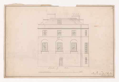 Side elevation for The Wick, Richmond Hill