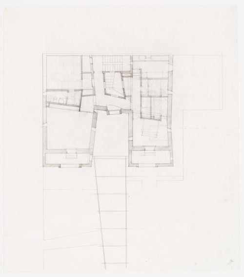 Preliminary plan of first floor for Casa Miggiano, Otranto, Italy