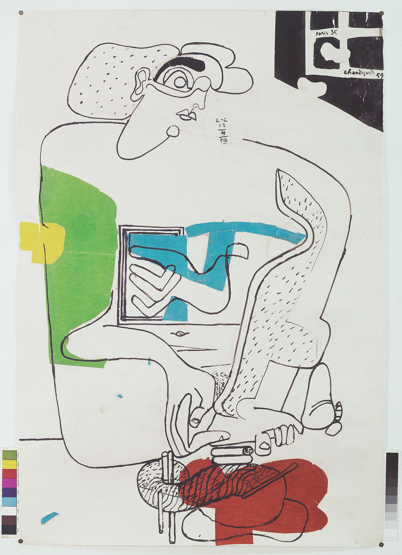 Photograph of a painting by Le Corbusier