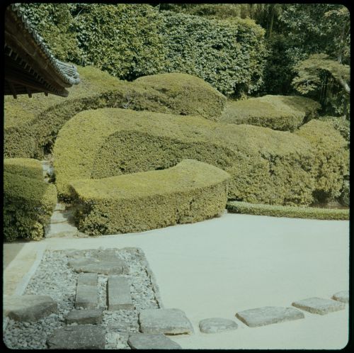 Garden, Raikyu-ji, Takahashi, Okayama-ken (Okayama Prefecture), Japan