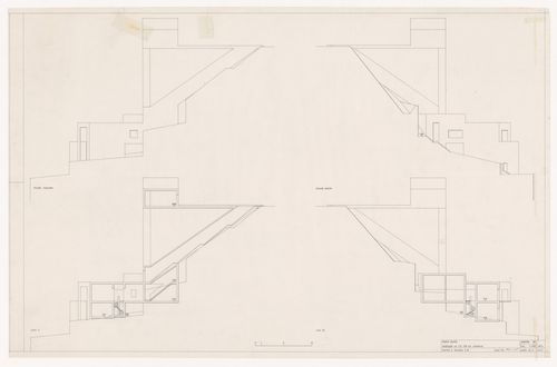 Elevations and sections for Casa Mário Bahia [Mário Bahia house], Gondomar, Portugal