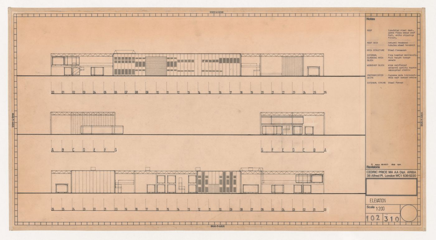 Elevations for Inter-Action Centre