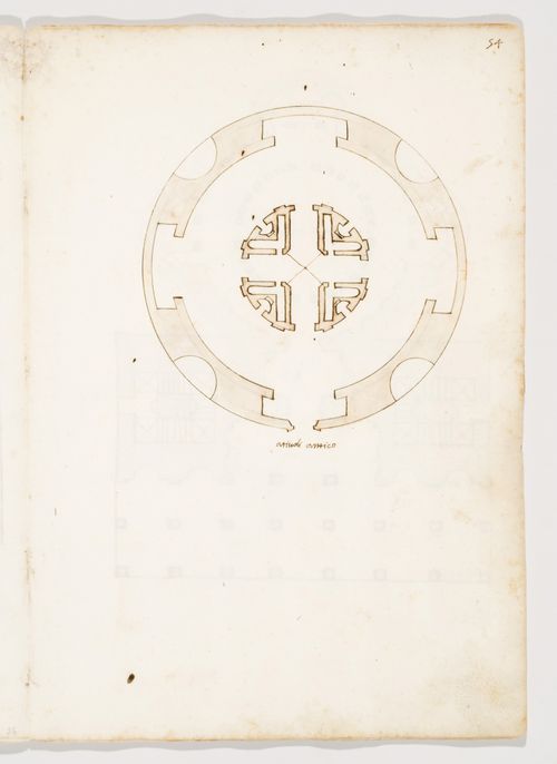 Plan of the Teatro Marittimo (Maritime Theatre) in Hadrian's Villa, Tivoli