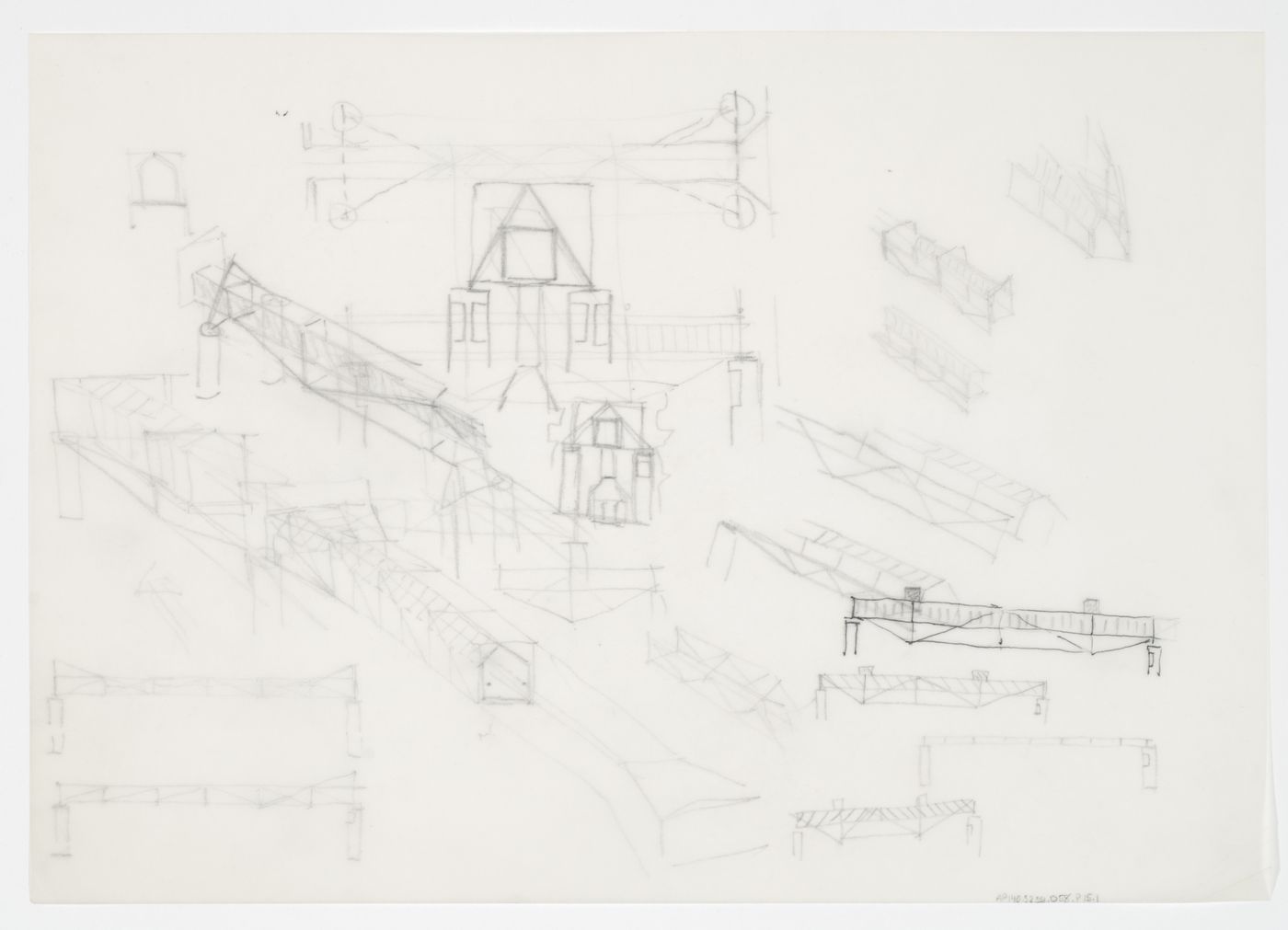 Arthur M. Sackler Museum, Cambridge, Massachusetts: sketches