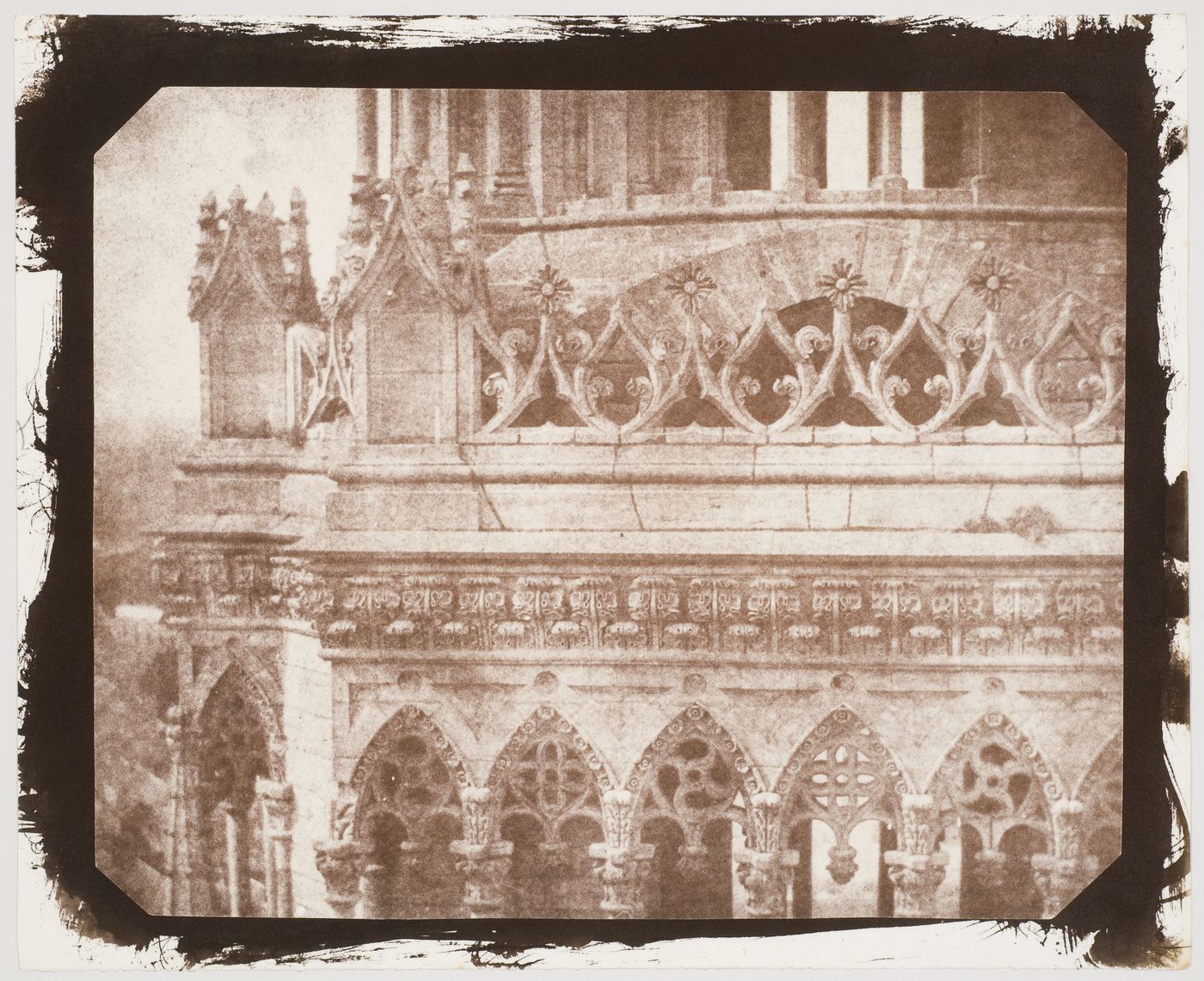 Elevated view showing twin tower of Orléans Cathedral, France