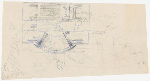Sketch plan for an auditorium for the Congress Hall Complex, The Hague, Netherlands