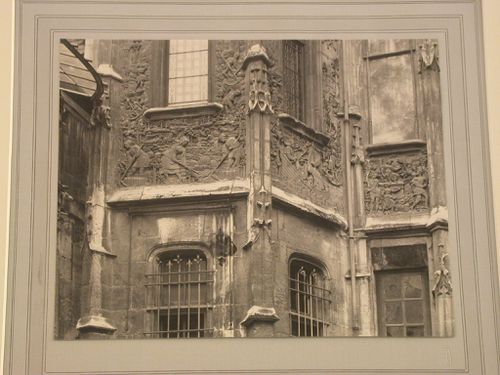 Maison Bourgetheroulde, detail of façade, Rouen, France