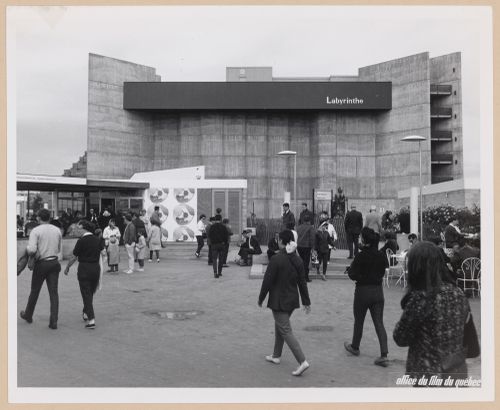 View of the Labyrinth Pavilion, Expo 67, Montréal, Québec