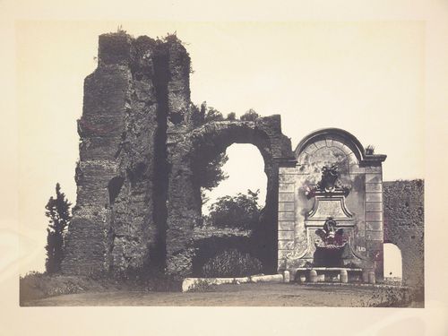 View of the Porta Furba and the Acquedotto Felice, Rome, Italy