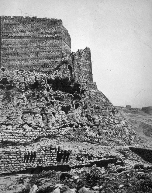 View of an archeological site near the Dead Sea, Israel