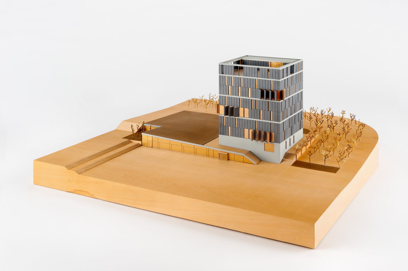 Model of the Biblioteca de Usera, Madrid, Spain