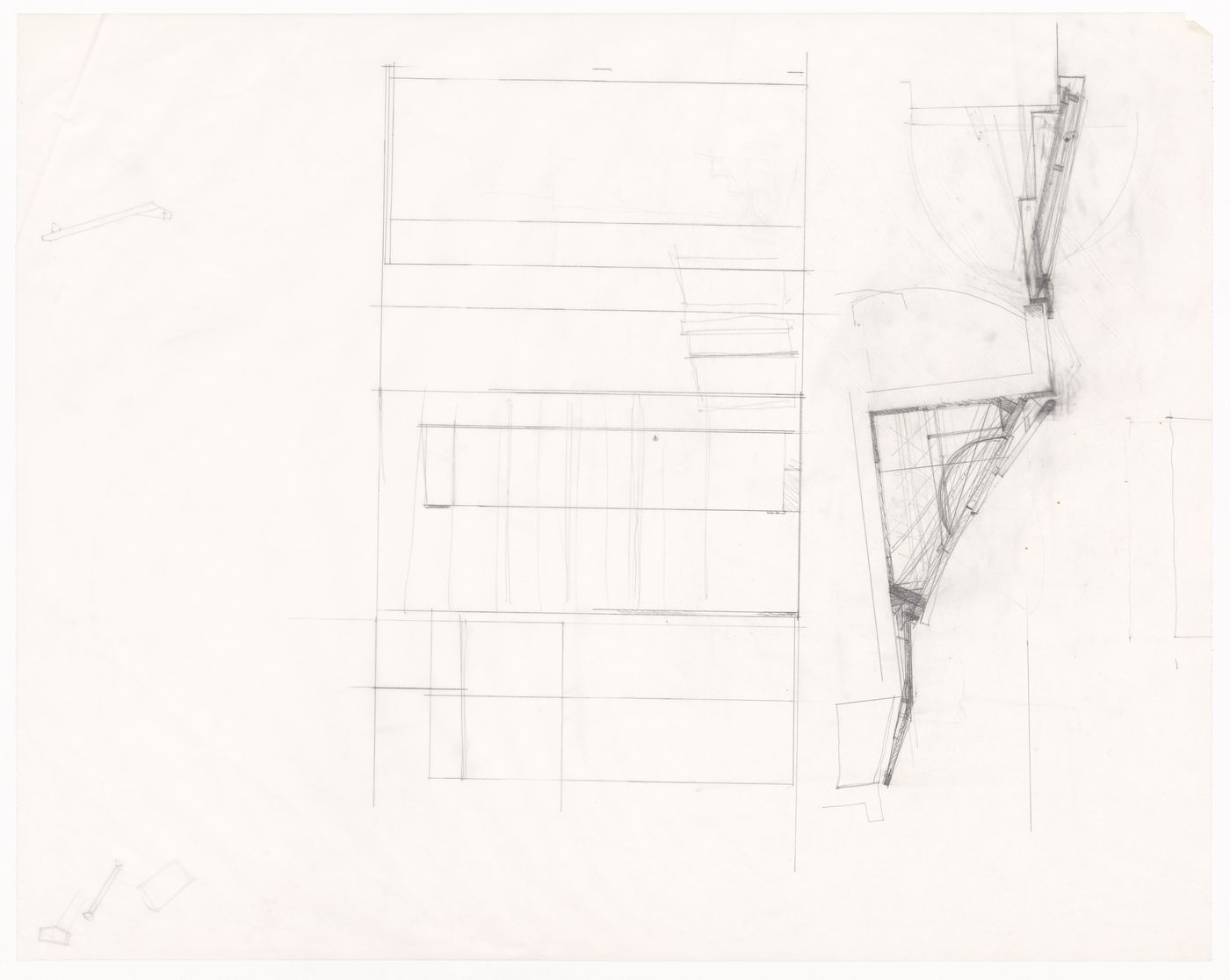 Sketches for Casa Dragone e Paggi, Milan, Italy