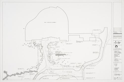 Layout plan, Northwest Territories Legislative Assembly Building, Yellowknife, Northwest Territories