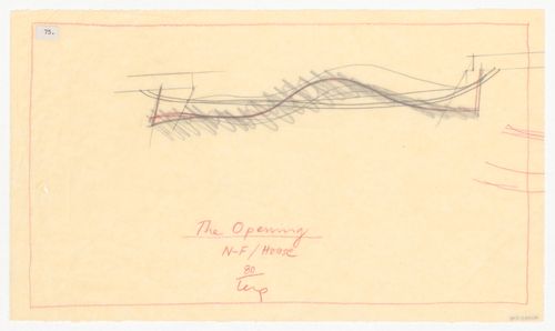 Sketch for "the opening", Nofamily House