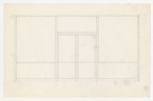 Elevation for entrance for the Metallurgy Building, Illinois Institute of Technology, Chicago