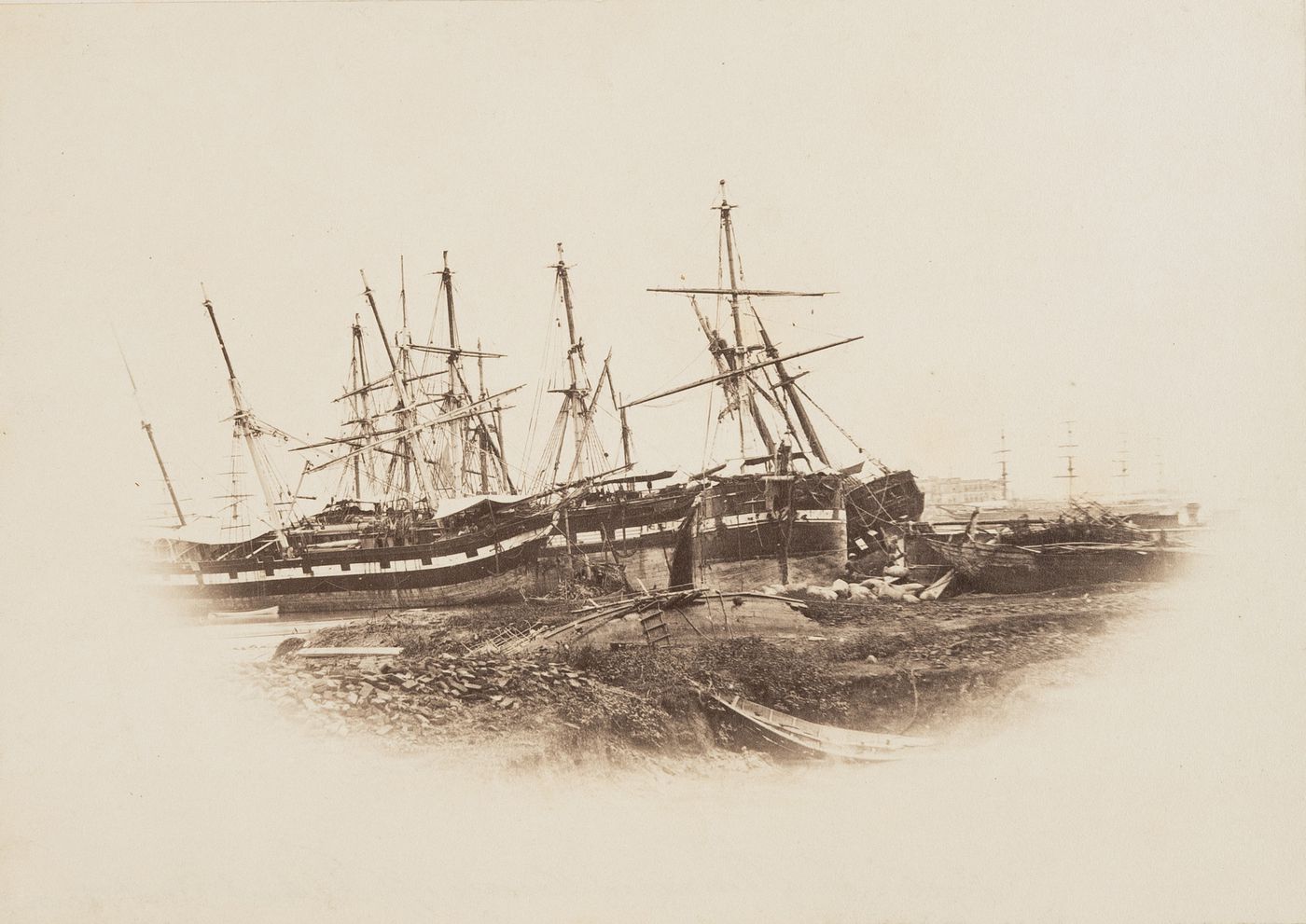 View of sailboats, Calcutta, India