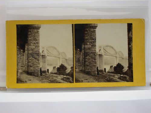 Viaduct on the Cornwall Railway at Saltash, from below the Piers. No. 305.