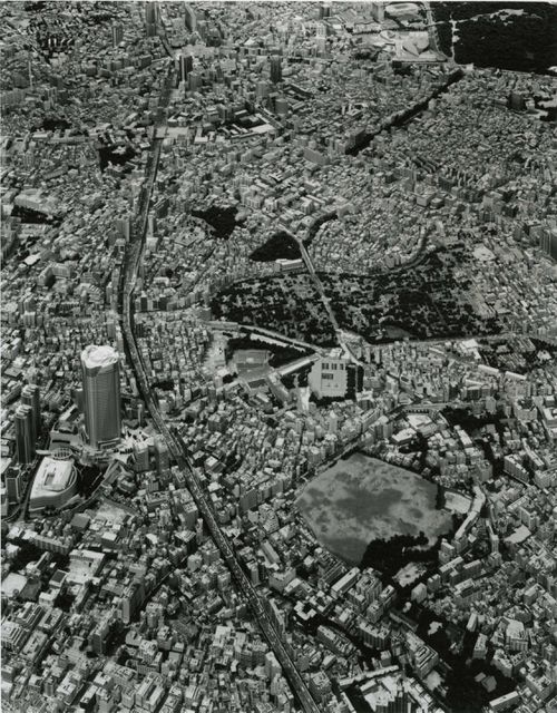 Partial view of the Mori Building's model of Tokyo, Japan