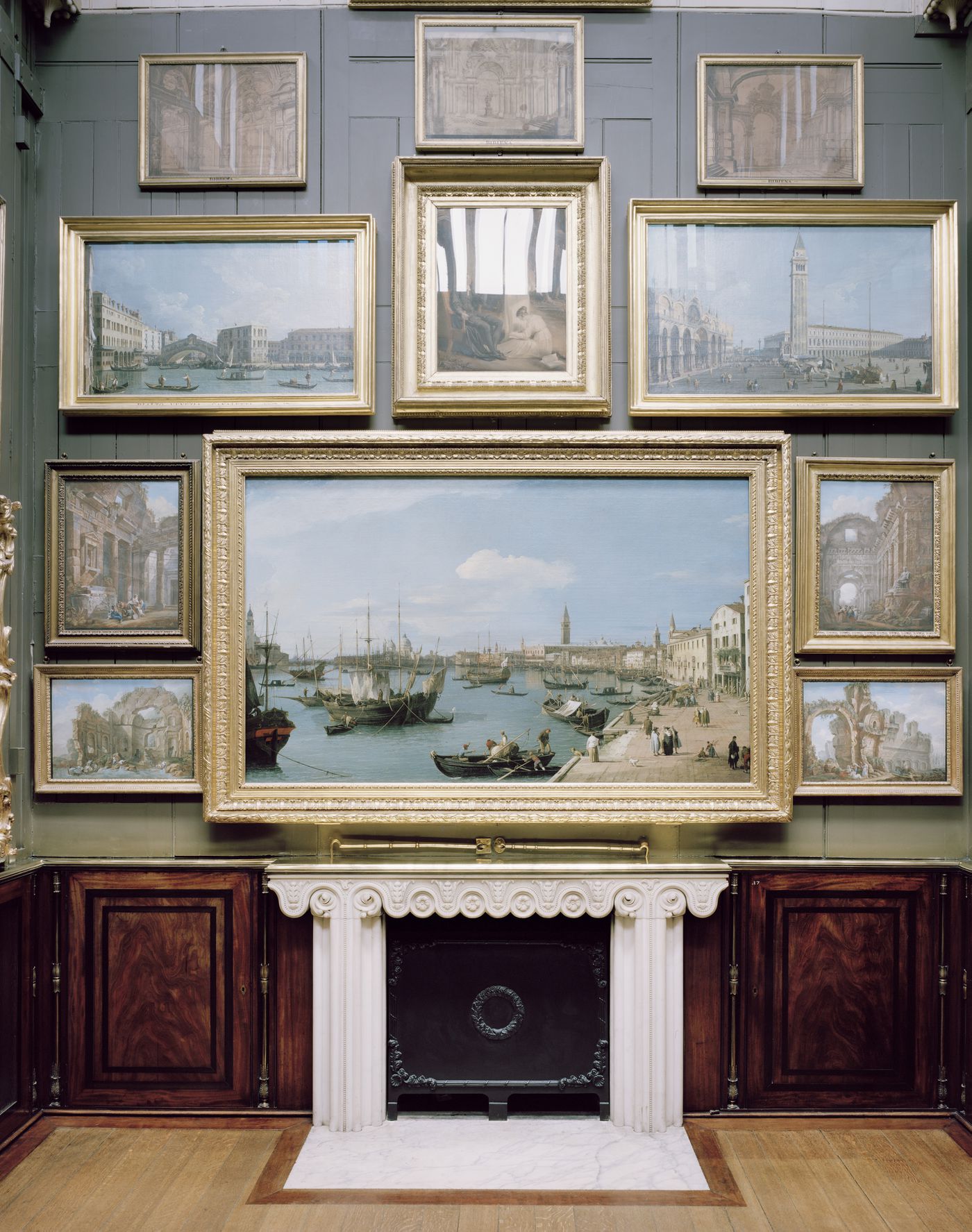 Questioning Pictures: Photograph of Painting Cabinet, Sir John Soane's Museum, 2017