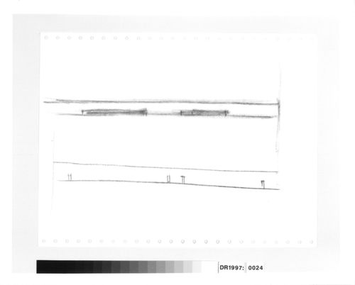 Sketch elevations for the E columns for the E,D,E,N, Pavilion, Rheinfelden, Switzerland
