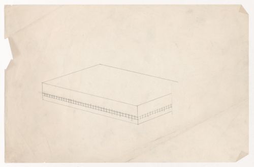 Axonometric for a campus building for Illinois Institute of Technology