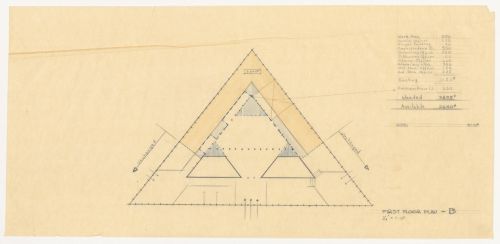 First floor plan for United States Embassy, Oslo, Norway