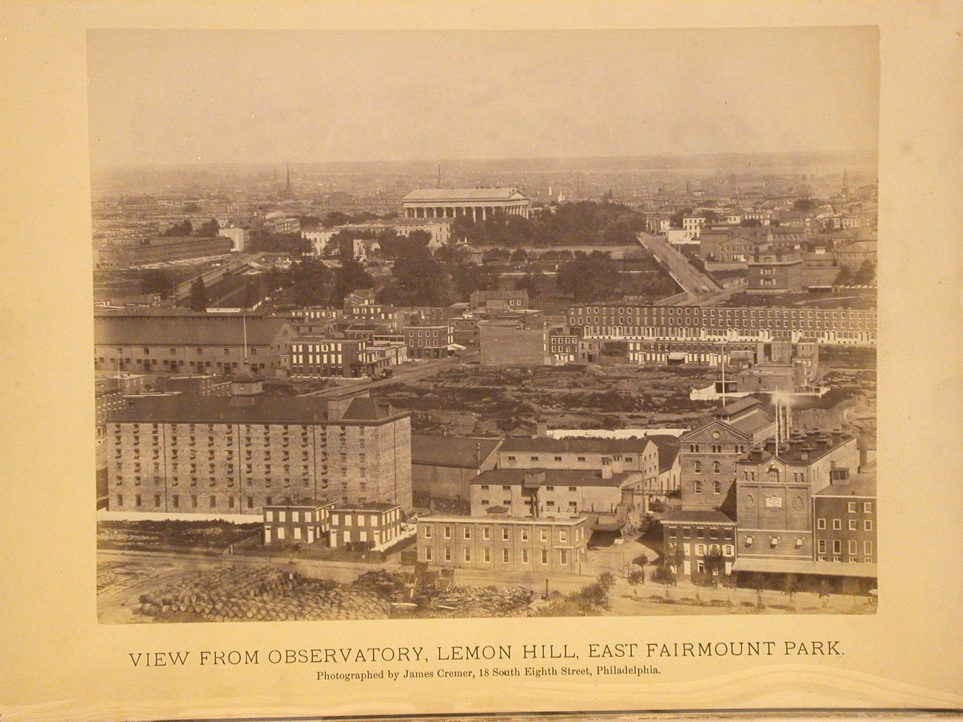 View from Observatory, Lemon Hill, East Fairmount Park