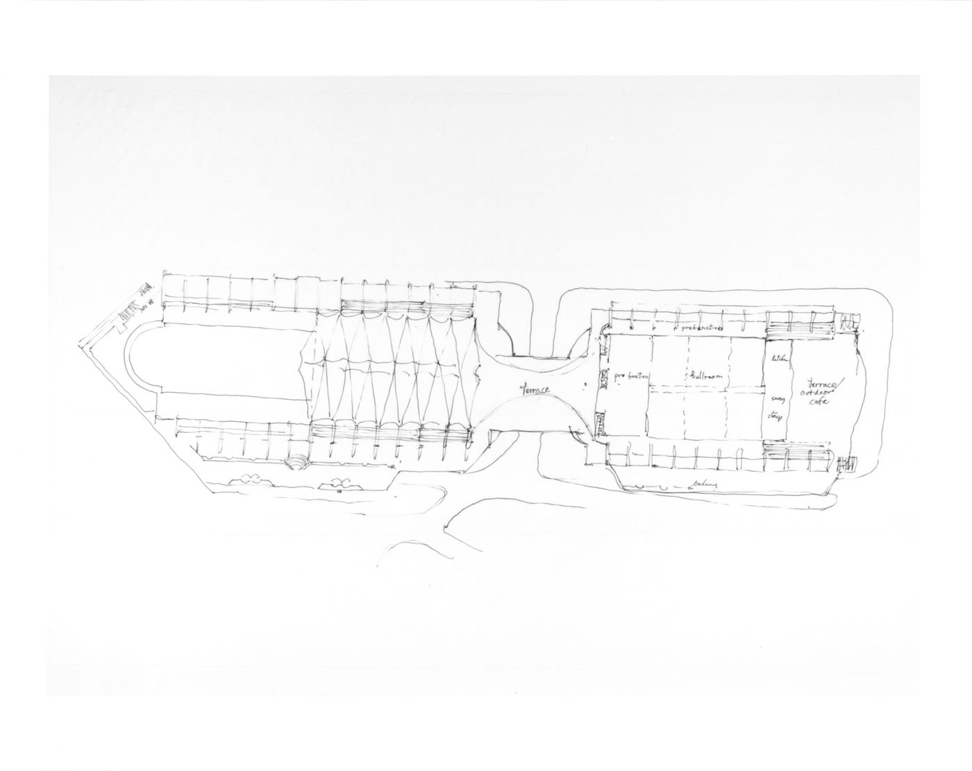 Floor plan for the San Diego Convention Center Expansion, San Diego, California