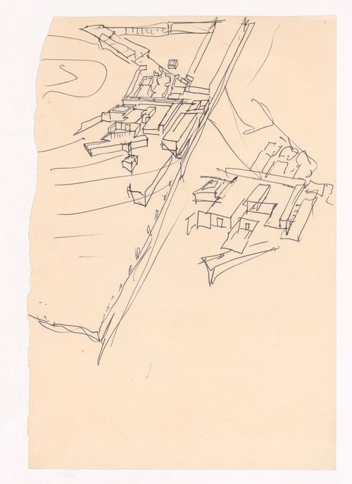 Sketch axonometric views for Casa de Férias em Azeitão, Setúbal, Portugal